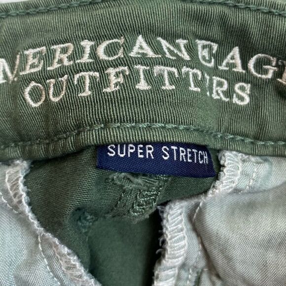 American Eagle Olive Green Midi Shorts Size 00 - Picture 5 of 8